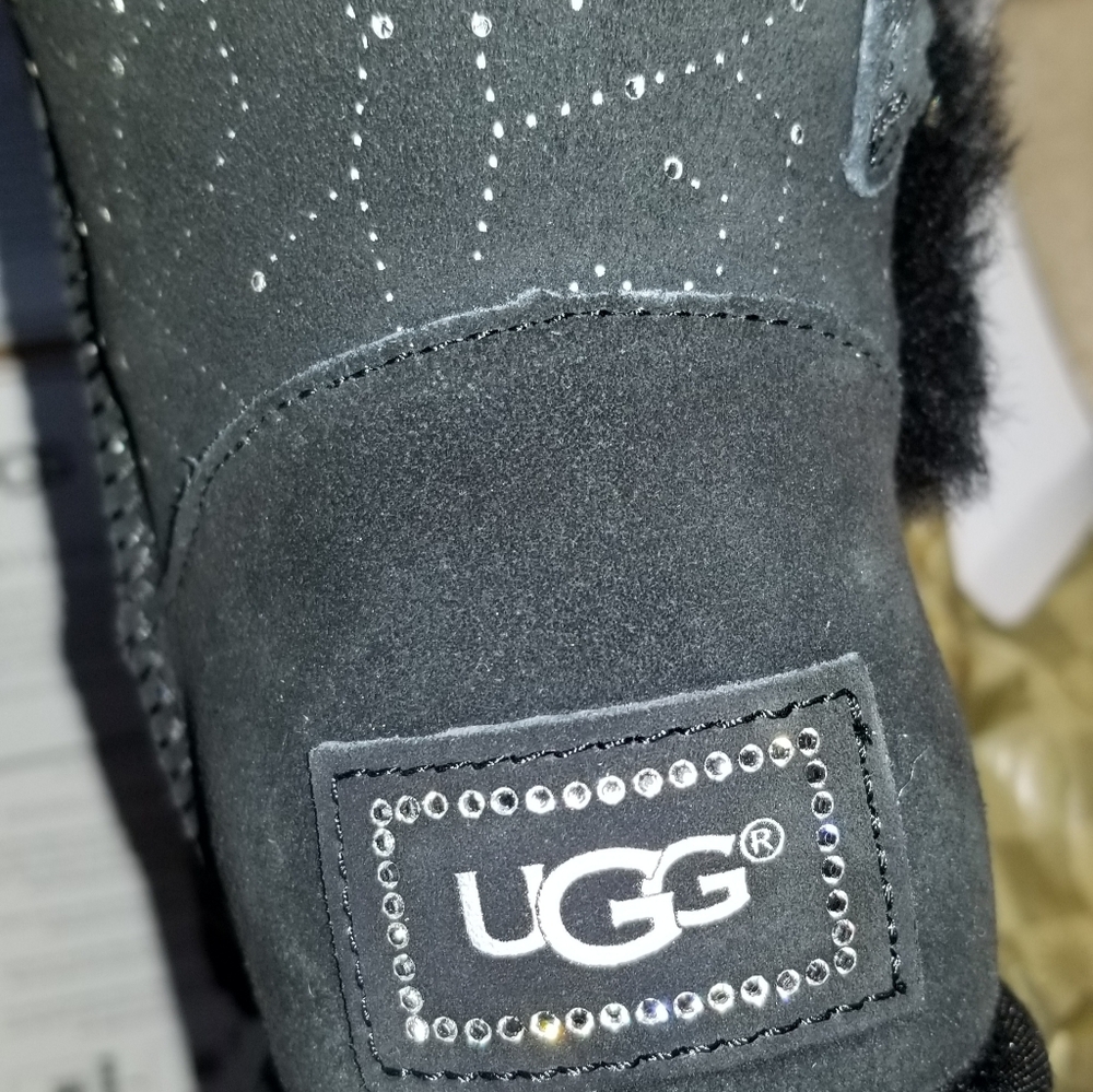 Ugg Mini Bailey Button Bling Constellation Black - image 5